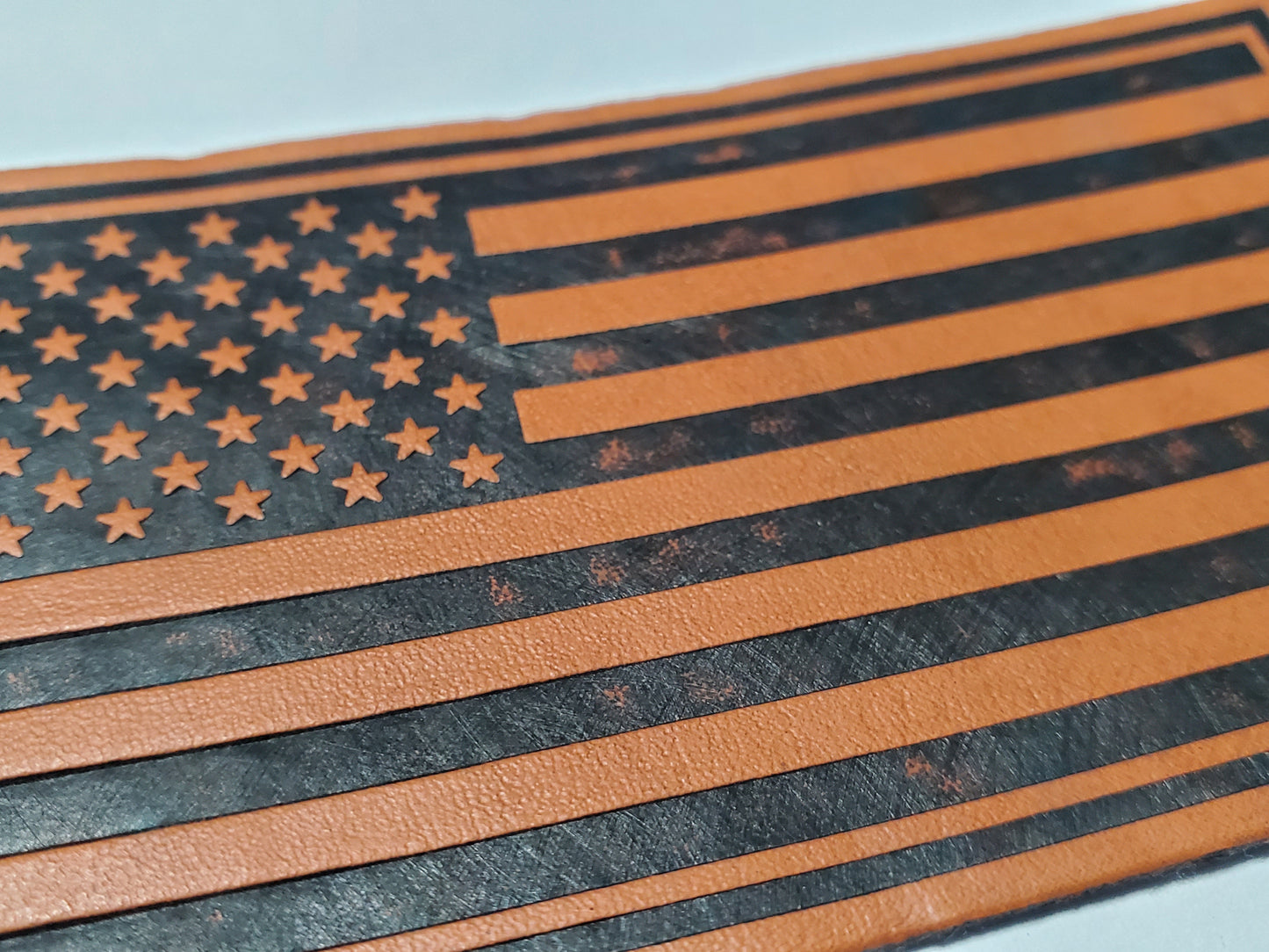 American Flag Leather Patch | Single or 6-Pack